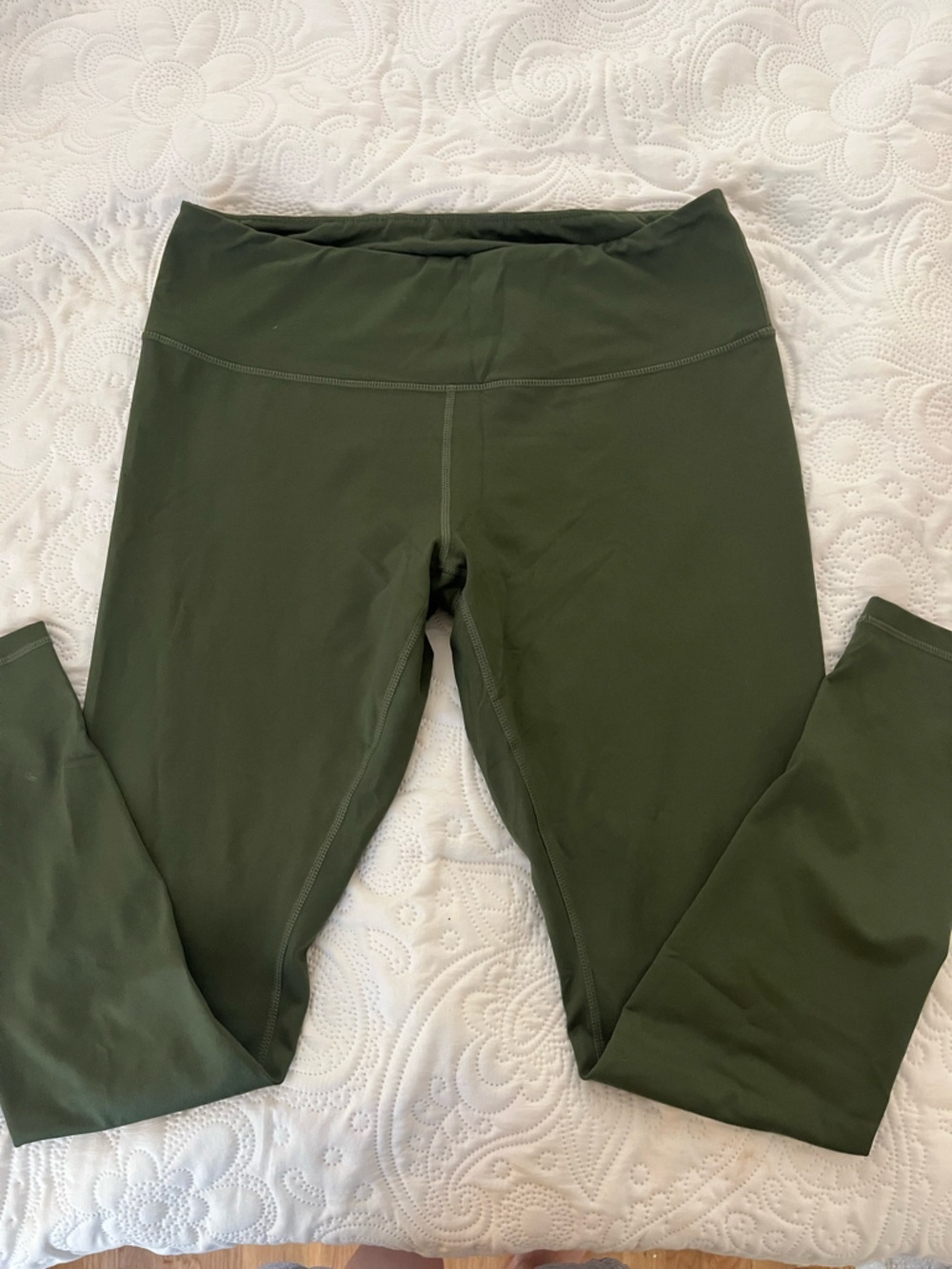 Zella Olive Green High-Waist Leggings XL